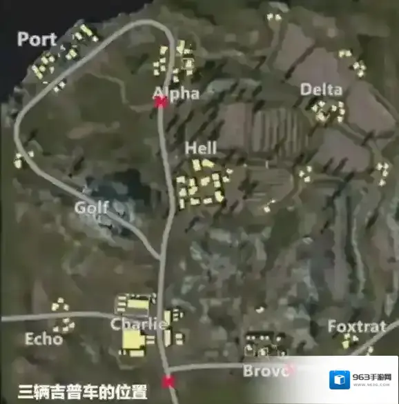 放逐游戏大逃杀吉普车吃鸡大法 全吉普车位置坐标分享