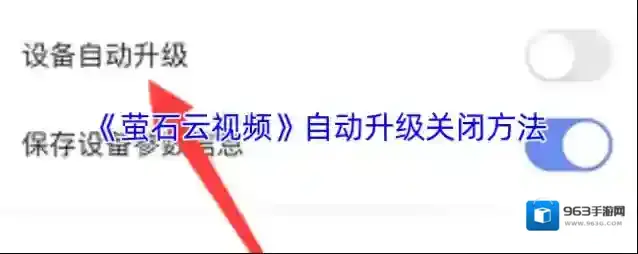 《萤石云视频》自动升级关闭方法