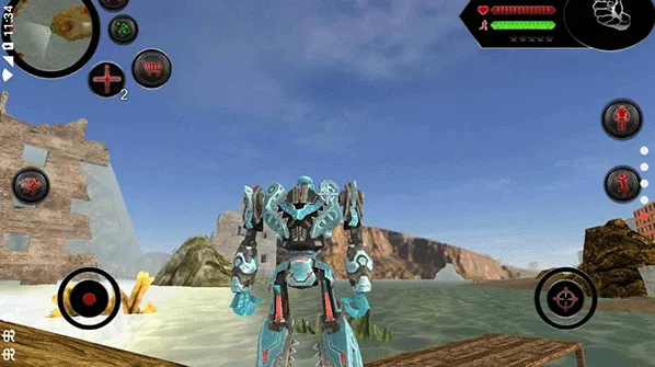 变形鲨鱼机器人手游截图1