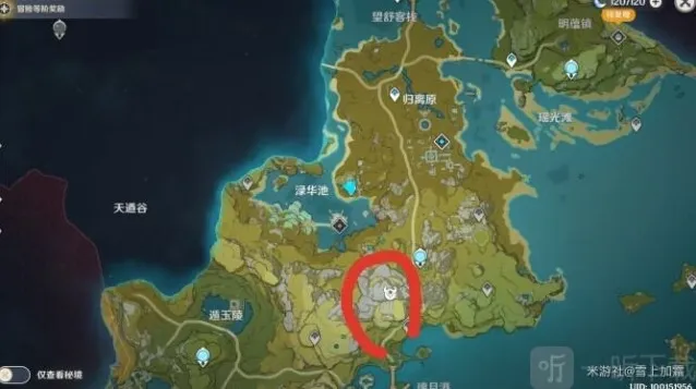 原神渌华池顶峰隐藏宝箱在什么位置 渌华池顶峰隐藏宝箱获取方法