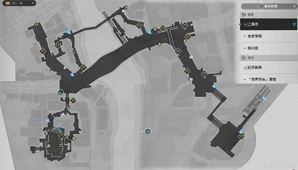 崩坏星穹铁道地图秘技怎么获得 崩坏星穹铁道二相乐园地图秘技点位置