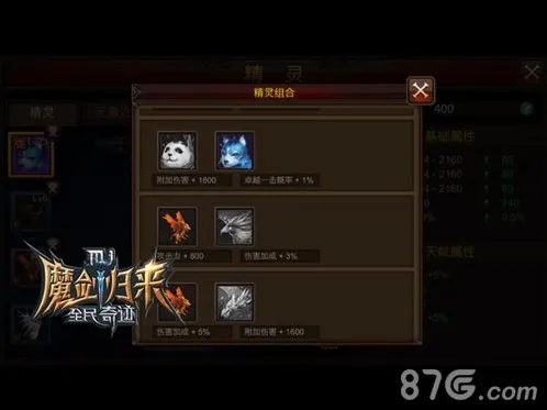 全民奇迹MU组合