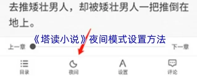 《塔读小说》夜间模式设置方法
