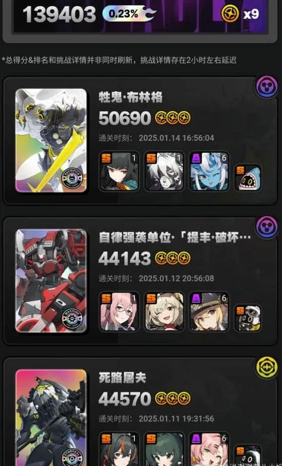 绝区零1.4危局强袭战第二期满星阵容流程