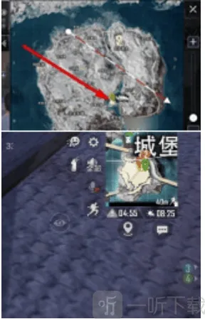 和平精英极光堡位置详细教程