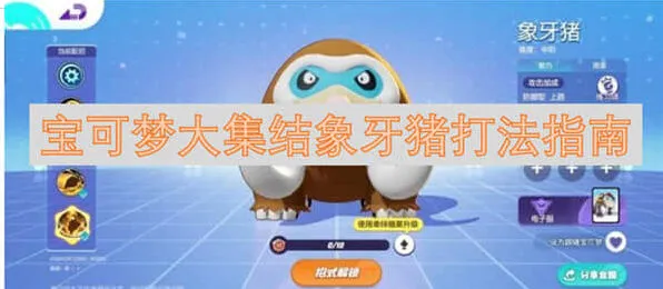 宝可梦大集结象牙猪玩法教程