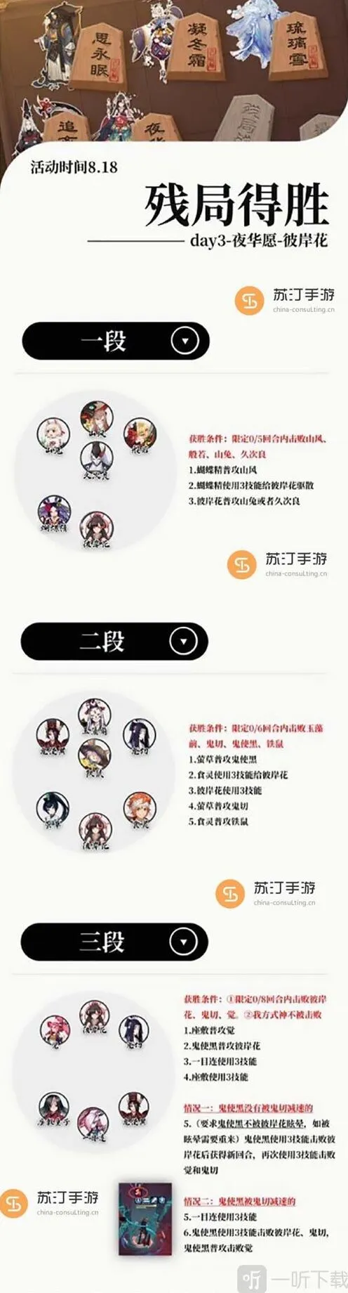 《阴阳师》残局得胜夜华愿全攻略