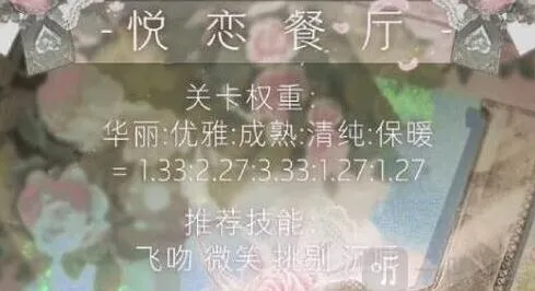 命运悦恋餐厅全攻略