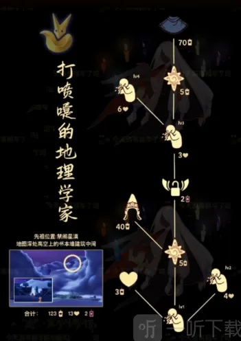 《光遇》打喷嚏的地理学家位置分享