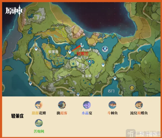 原神璃月钓鱼点全攻略