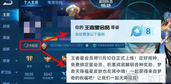 王者荣耀会员等级