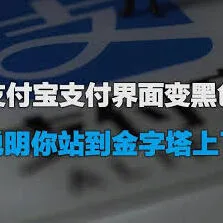 《支付宝》页面变成黑色设置方法
