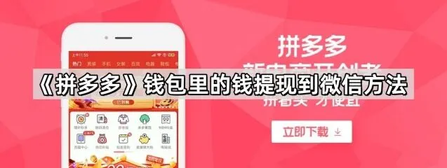 《拼多多》：钱包里的钱提现到微信方法步骤