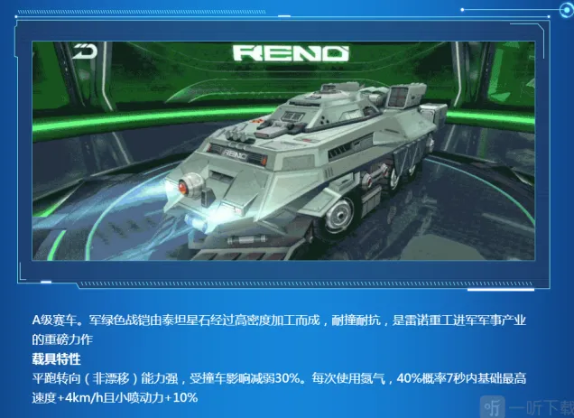 《QQ飞车》重甲神兵属性全分析