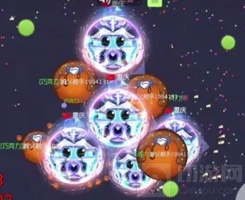 《球球大作战》极光之幻搭配守护天使截图