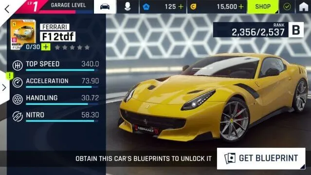 狂野飙车9F12tdf怎么样 B级车属性攻略