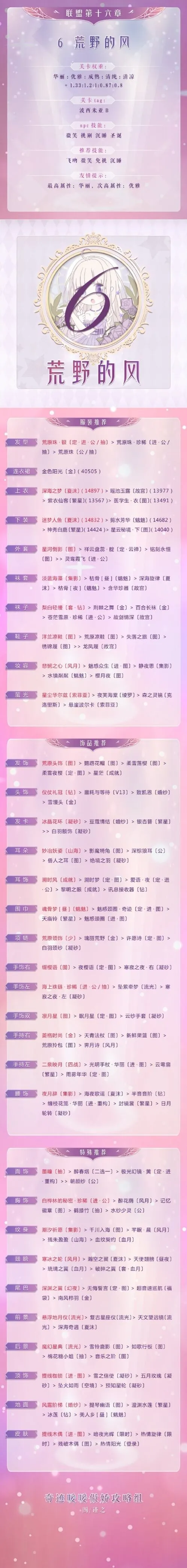 《奇迹暖暖》联盟关卡荒野的风玩法