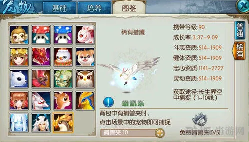 诛仙稀有猎鹰获取途径详解