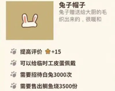 动物餐厅兔子帽子怎么获得攻略
