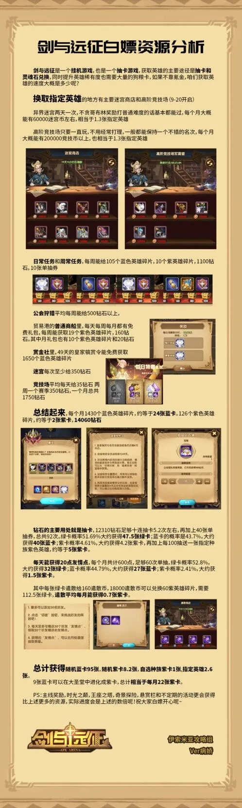 剑与远征0氪英雄获取攻略