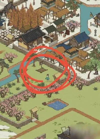 江南百景图桃花村地下宝库位置流程