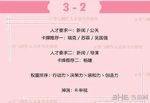 恋与制作人李泽言拍摄副本3-2全解