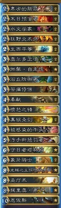 炉石传说奶骑卡组上分技巧