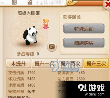 梦幻西游超级大熊猫培养方法 加点打书技巧