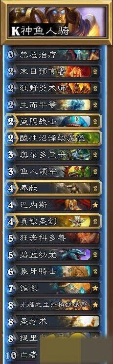 炉石传说卡拉赞版本鱼人骑强度分析