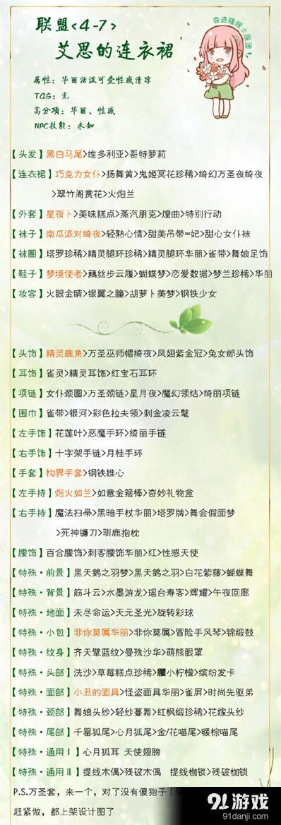 奇迹暖暖艾思连衣裙高分搭配玩法