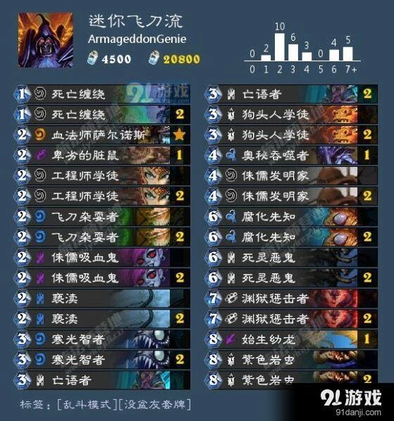 炉石传说乱斗模式迷你战争牧师卡组上分