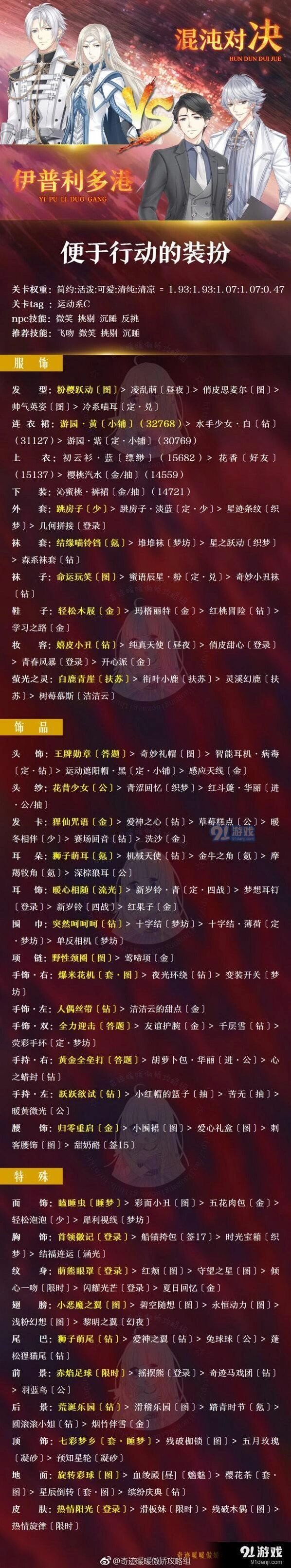 奇迹暖暖第三期混沌之战技巧攻略