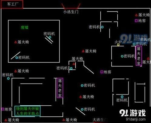 第五人格地图平面图新手攻略