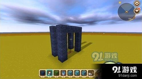 迷你世界水帘洞滑动门制作玩法