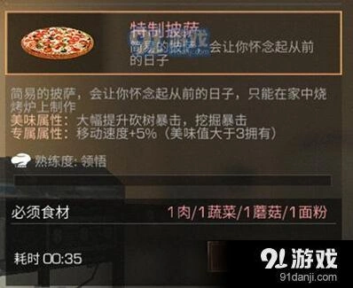明日之后特质披萨配方获取教程