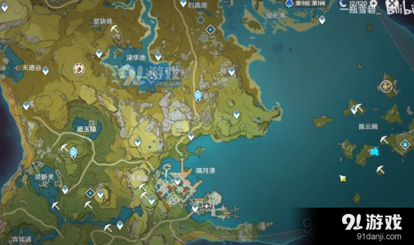 原神矿点分布 采集路线推荐