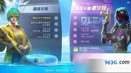 和平精英精英手册指南 60元版vs168元版