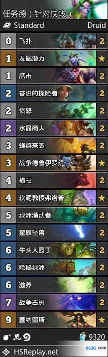 炉石传说奥丹姆奇兵德鲁伊快攻卡组分享