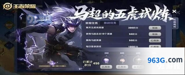 王者荣耀马超头像框五虎试炼教程
