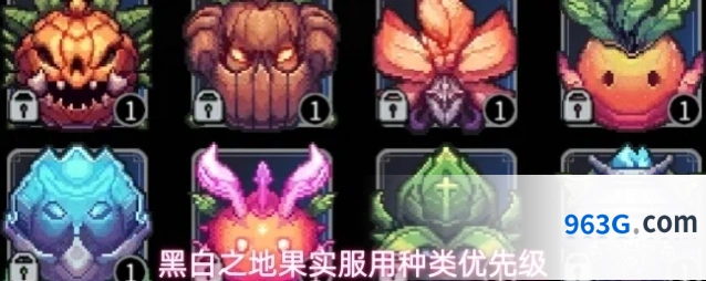 黑白之地果实服用种类优先级