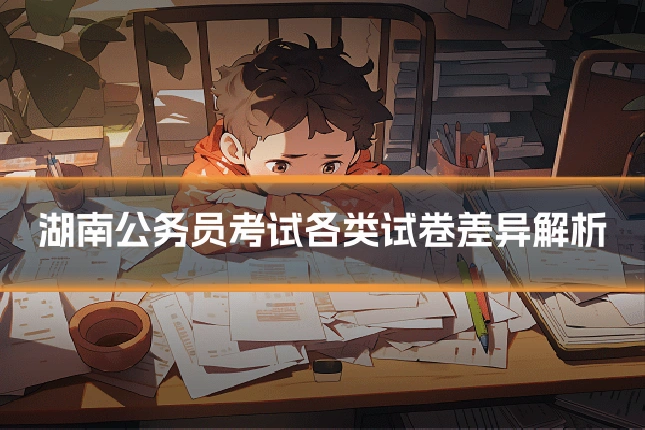 湖南公务员考试各类试卷差异解析
