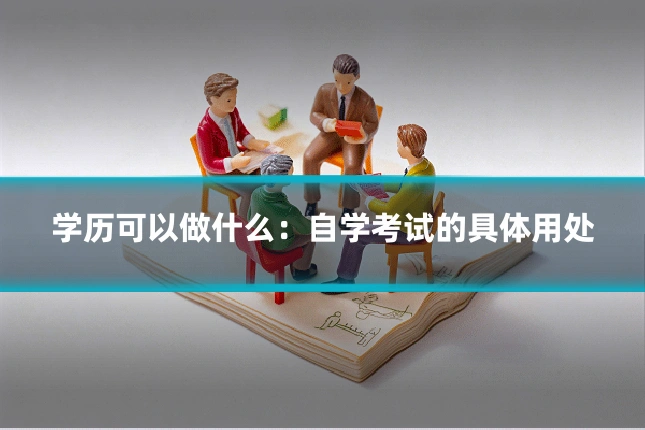 学历可以做什么：自学考试的具体用处