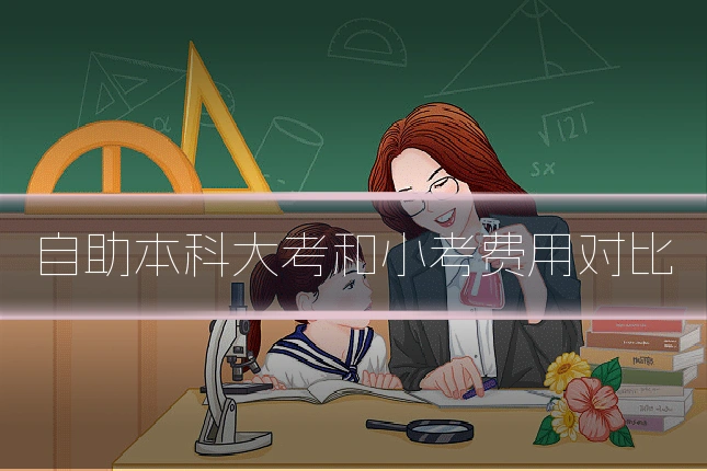 自助本科大考和小考费用对比