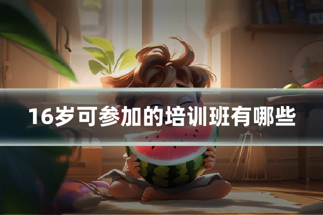 16岁可参加的培训班有哪些