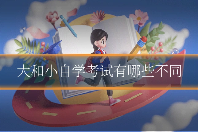 大和小自学考试有哪些不同