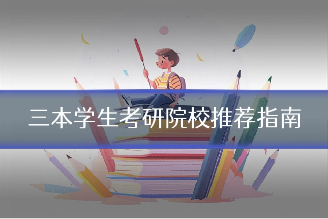 三本学生考研院校推荐指南