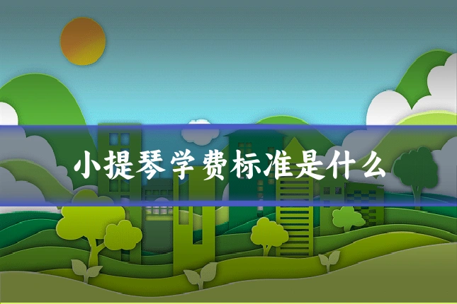 小提琴学费标准是什么