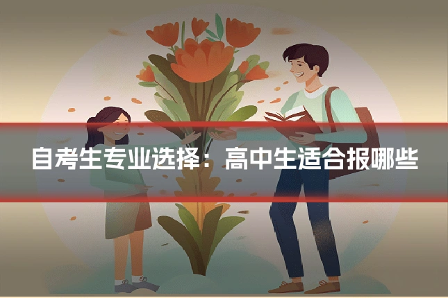 自考生专业选择：高中生适合报哪些