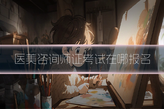 医美咨询师证考试在哪报名