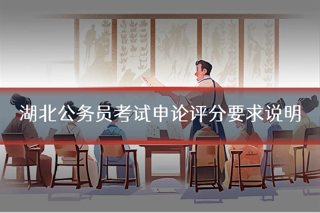 湖北公务员考试申论评分要求说明